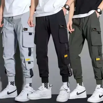Fashion Men's Trousers Overalls Multi-pocket Cargo Sweatpants