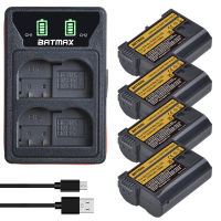 2280mAh EN-EL15C EL15C EN EL15 Battery + LED Dual Charger for Nikon Z5, Z6, Z6 II, Z7, Z7II D780, D850, D7500, D500, D600