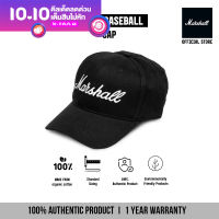 Marshall Travel หมวกแก็ป หมวกแฟชั่น มาร์แชลลิขสิทธิ์แท้ Black Baseball Cap With White Logo