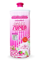 น้ำยาซักผ้า  ครอสซุปเปอร์ Crosssuper ขนาด 1000 มล. ใช้ซักผ้า ขจัดรอยเปื้อนและสิ่งสกปรก ใช้ก็ง่าย ซักง่าย กลิ่นหอม