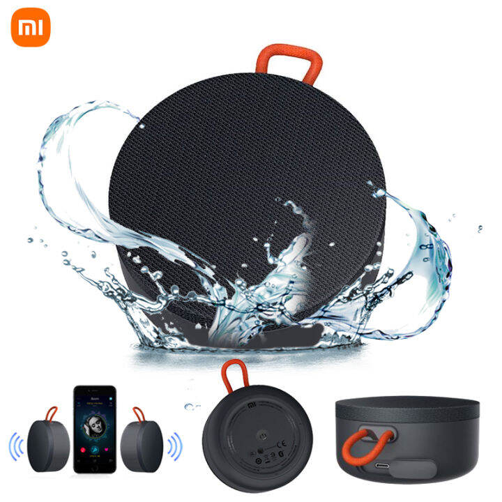 global-version-xiaomi-mi-portable-bluetooth-speaker-dark-grey-color-ลำโพงบลูธูท-พกพา-ลำโพงไร้สาย-กันน้ำระดับ-ip67-รองรับบลูทูธ-5-0-ส่งสัญญาณได้ไกลถึง-10-เมตร-เสียงดี