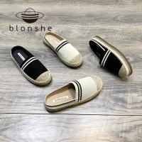 Blonshe รองเท้าเรือยายวินเทจสำหรับผู้หญิงรองเท้าส้นเตี้ยสำหรับผู้หญิงรองเท้าสไตล์เกาหลีผู้หญิงรองเท้าส้นเตี้ย MODE Korea รองเท้าผ้าใบ060509