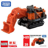 TOMY Alloy รถสปอร์ตรุ่น No. 25 Hitachi เครื่องก่อสร้าง Heavy Excavator 158264 Japan