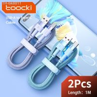 ✑ↂ✵  Toocki Cable USB tipo C para móvil accesorio de carga rápida 3A para Xiaomi 12t pro Realme Redmi note 12 pro Poco F3 X4 GT 2 paquetes