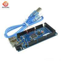 Mega-adk-r3โมดูลบอร์ดพัฒนา R3ขนาดใหญ่2560 Atmega2560สำหรับไมโครคอนโทรลเลอร์ Arduino พร้อมสายเคเบิล Usb-To-สายแปลงซีเรียล