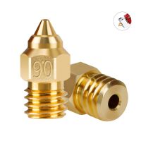 ∋✽☊ Mega 3pcs Brass Nozzles 0.8/0.6/0.4mm 3D Printer Parts for Creality CR-6 SE Ender-3 S1 Ender-3 S1 Pro Ender-2 Pro CR-10 Smart