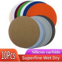 ✖✎ 10PCS 7 Inch Flocking Waterproof Sandpaper Sanding Disc 180mm Hook and Loop 800 to 10000 Grits Wet Dry for Sanding Polishing