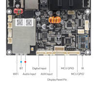 บอร์ดการสตรีมเสียง Up2Stream HD DAC-High-ความละเอียดสูง Wi-Fi &amp; บลูทูธไร้สาย Aptx HD พร้อม Airply2 Spotify