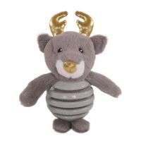 Rosewood Pet XMas collection ตุ๊กตากัดเล่น สุนัข ตุ๊กตา Xmas  STRETCHY DONKEY ROPE REINDEER RUBBER BELLY SILVER REINDEER