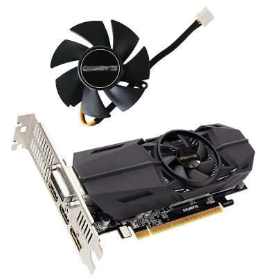 พัดลมที่ทำความเย็น GPU GTX 1050TI 0.19A 3ขา GTX 47มม. FS1250-S2053A DC 12V สำหรับ Gigabyte GTX 1050Ti ต่ำ4G พัดลมการ์ดจอ