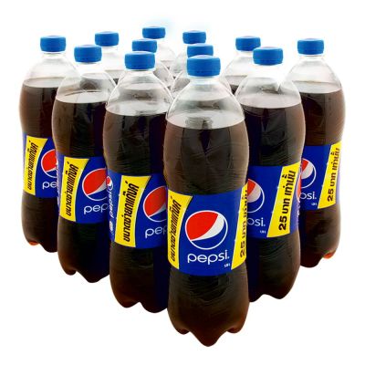 สินค้ามาใหม่! เป๊ปซี่ น้ำอัดลม 1.26 ลิตร x 12 ขวด Pepsi Soft Drink 1.26L x 12 Bottles ล็อตใหม่มาล่าสุด สินค้าสด มีเก็บเงินปลายทาง