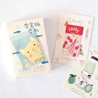 U 28 Sheets/Set Cute Cat And Snack Lomo Card Mini Paper Postcard/Greeting Card/Birthday Gift Card Message Card