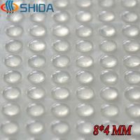 500 pcs 8 mm x 4 mm Self Adhesive Clear Anti Slip Rubber Bumper Pads Round Silicone Feet Pads High Sticky Shock Absorber