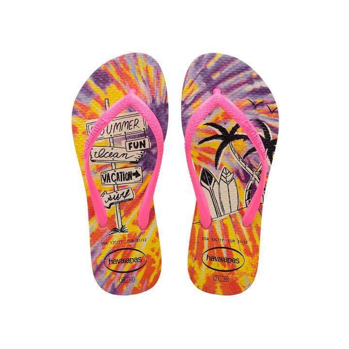 Havaianas Kids Slim Fashion Flip Flops | Lazada PH