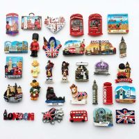 ஐ¤ England United Kingdom Hemsby London Souvenirs Refrigerators Wall Board Fridge Magnets 3D Magnetic Stickers Home Decor
