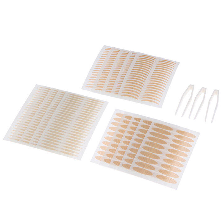 lowest-price-mh-200pcs-invisible-lace-mesh-double-eyelid-lift-strip-เทปกาว-sticke-แหนบ