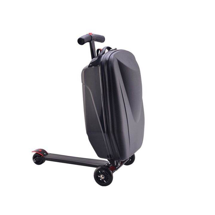 jjFCB Scooter Luggage Trolley Skateboard Suitcase Boarding Box Travel
