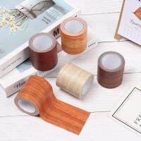 5M/Roll Realistic Wood Grain Repair Adhensive Duct Tape Floor Furniture Renovation Skirting Line Sticker Home Decoration