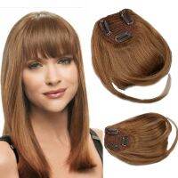 Toysww Clip in Human Hair Bangs Real Hair Extensions Machine Remy 3 Clips Hair Bang Natural Fringe Hairpiece 25g