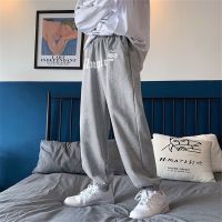 M-8XL ฤดูร้อน Drawstring Sweatpants คู่สไตล์ Street Wear Ins Retro Big Letter พิมพ์หลวมสบายๆกางเกงกีฬาผู้ชายผู้หญิง Trendy