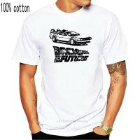 เสื้อยืด พิมพ์ลาย Back to The Future Inkblot DMC DeLorean Car สําหรับผู้ชายS-5XL  PFJB