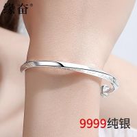 Mobius ring 9999 sterling silver bracelet female young lady 2021 new girlfriend holiday gifts