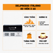 Cà phê viên nén Delipresso Capsules vị Italiano 80 viên x 6g