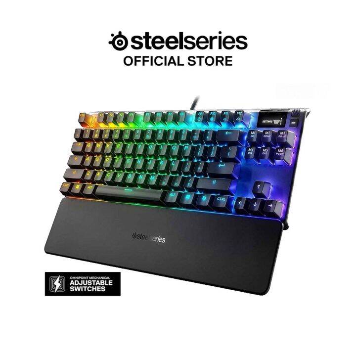 SteelSeries Apex Pro TKL RGB Backlit Mechanical Gaming Keyboard (64734 ...