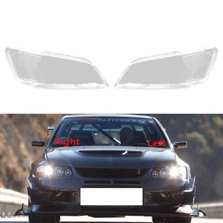 Car Left Headlight Shell Lamp Shade for Mitsubishi Lancer Evolution IX