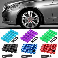 20Pcs 17mm 19mm 21mm Wheel Nut Bolt Head Cover Cap Protective Bolt Caps Exterior Decoration Protecting Bolt Rims Silver Nails  Screws Fasteners