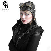 Foreign Trade Steampunk Soft Leather Neutral Locomotive Flight Helmet Clothing Ornament Accessories