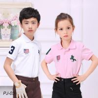 Horse Riding Clothes Children Equestrian T-shirt Short Sleeve Polo Shirt Outdoor Sports Horse riding Equipment Knight clothing