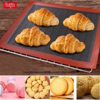 Urijk 30×40cm Silicone NonStick Mat Pastry Puff Perforated Liner Pad Macaron Cookie Bread Puff Mold For Baking Tools Oven Sheet