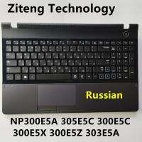 N เหมาะสำหรับ Samsung Np300e5a Np305e5c Np300e5x Np305a 300E5a 300E5c 300E5c 300E5z Ru แป้นพิมพ์แล็ปท็อปพร้อมเคสที่พักแขน