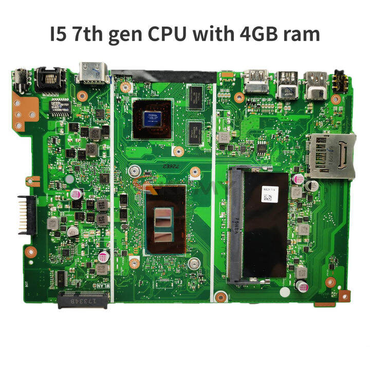 For ASUS X441U X441UV Laptop Motherboard I5 7th Gen CPU 4GB RAM