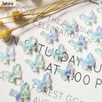 แฟชั่น JETANS ทำเล็บน่ารักเรซิ่น DIY เครื่องประดับเล็บผีเสื้อที่ตกแต่งเล็บ Aurora เครื่องประดับเล็บ3D เครื่องรางศิลปะเล็บ