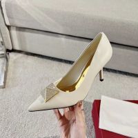 2023 new rhinestone rivets pointed toe Valentinoˉflat women can step on with shallow mouth leather ballet two wear grandma shoes