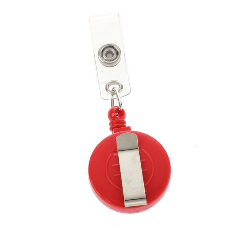 recoil-retractable-yo-yo-key-ring-pull-chain-belt-clip-id-card-holder-ski-pass