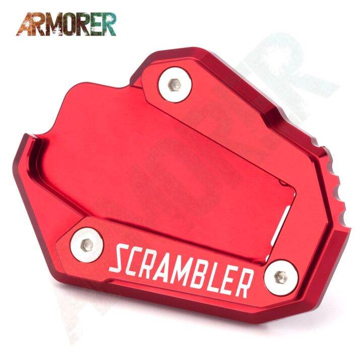 2022-motorcycle-kickstand-side-stand-plate-pad-for-ducati-scrambler-1100-scrambler1100-icon-dark-desert-sled-2019-2020-2021-food-storage-dispensers