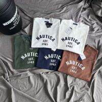 [High Quality] Japan NAutica producer patch 1983 letter short-sleeved T-shirt loose cityboy half-sleeve