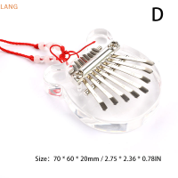 ?【Lowest price】LANG Woodev/acrylic Thumb เปียโน8-TONE Kalimba MINI Kalimba เปียโนนิ้วโป้ง