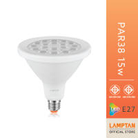 LAMPTAN หลอดไฟกันน้ำ LED PAR38 IP65 ใช้ภายนอกอาคาร แสงเหลือง ขั้ว E27