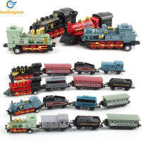 LeadingStar รถไฟจำลองแบบ1:60รถไฟของเล่นแบบย้อนยุคสำหรับการตกแต่งบ้านของขวัญวันเกิดสำหรับเด็กจัดส่งเร็ว【cod】