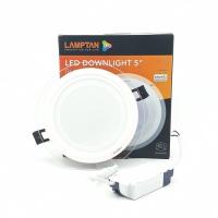 โคมไฟ โคมไฟในห้องนอน LAMPTAN โคมไฟดาวน์ไลท์หน้ากระจก ดีไซน์สวย 12 วัตต์ LED Downlight Glass Glow มีเฉพาะสีขาว