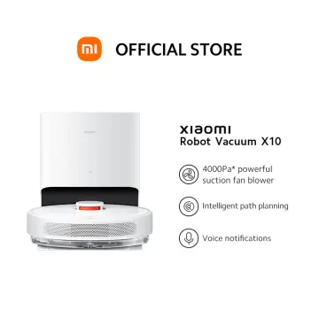 READY STOCKS) Xiaomi Robot Vacuum X10+ / X10 Plus [Mop Self-Cleaning, Dust  Collection, 4000Pa Suction Power]