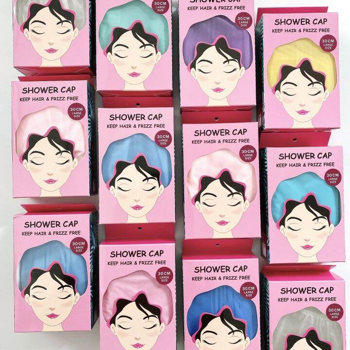 พร้อมส่ง-หมวกอาบน้ำสีหวาน-ขนาดใหญ่-30ซม-งายไทย-คุณภาพดี