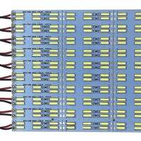 [Hot K] ไฟแถบไฟ Led SMD8520 7020แถวคู่120 LED/M Led แข็งแข็งบาร์ DC12V แสงเย็นสีขาวสว่างมาก50ซม. 10ชิ้น/ล็อต