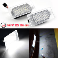 2x เหมาะสำหรับ Fiat 500X 2014 2015 2016 2017 2018 2019สีขาว SMD Canbus ด้านหลัง Led จำนวนไฟป้ายทะเบียนโคมไฟ