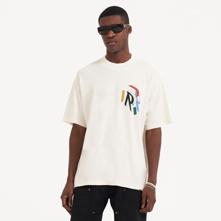 represent-rep-color-three-dimensional-letter-printing-summer-leisure-loose-high-street-round-neck-mens-and-womens-short-sleeved-t-shirt