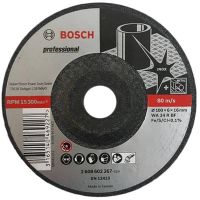 BOSCH ใบเจียร์สแตนเลส 4" (100x6.0x16 mm WA24 R BF Grinding) ( 5 แผ่น/1 แพ็ค) Code. 2608602267